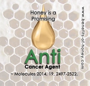 honey is anti-cancer poster